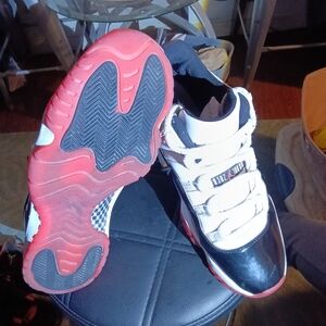 Jordan Black and Red Sneakers